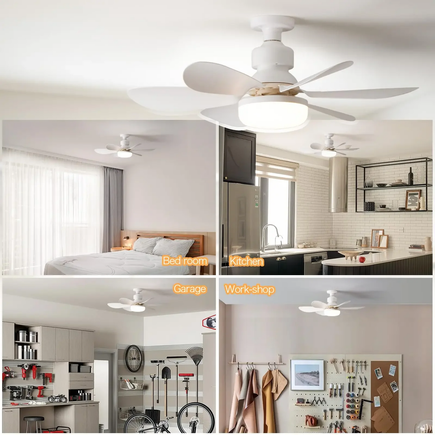 LED light ceiling fan