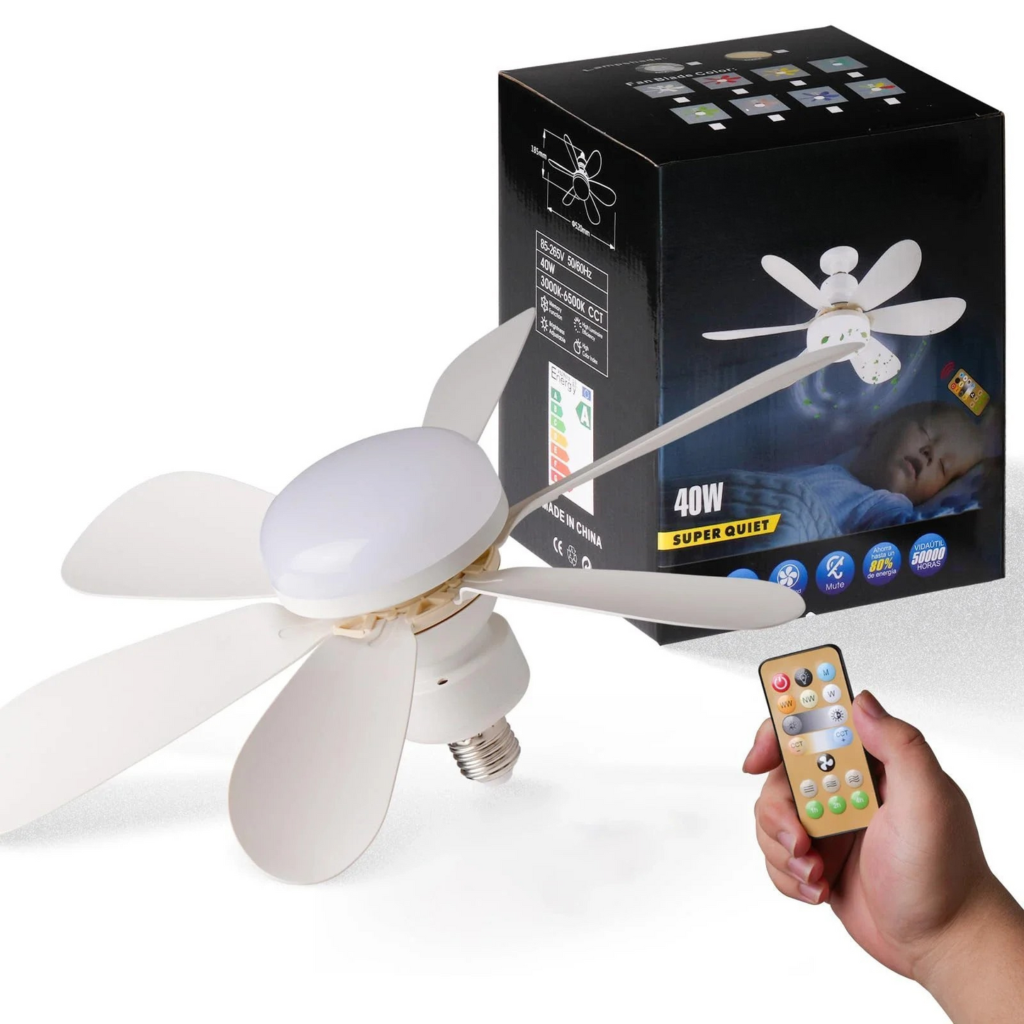 LED light ceiling fan